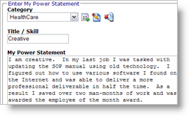 Writing a personal statement for a job template